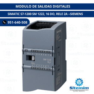 MODULO DE SALIDAS DIGITALES SIMATIC S7-1200 SM 1222, 16 DO, RELE 2A SIEMENS