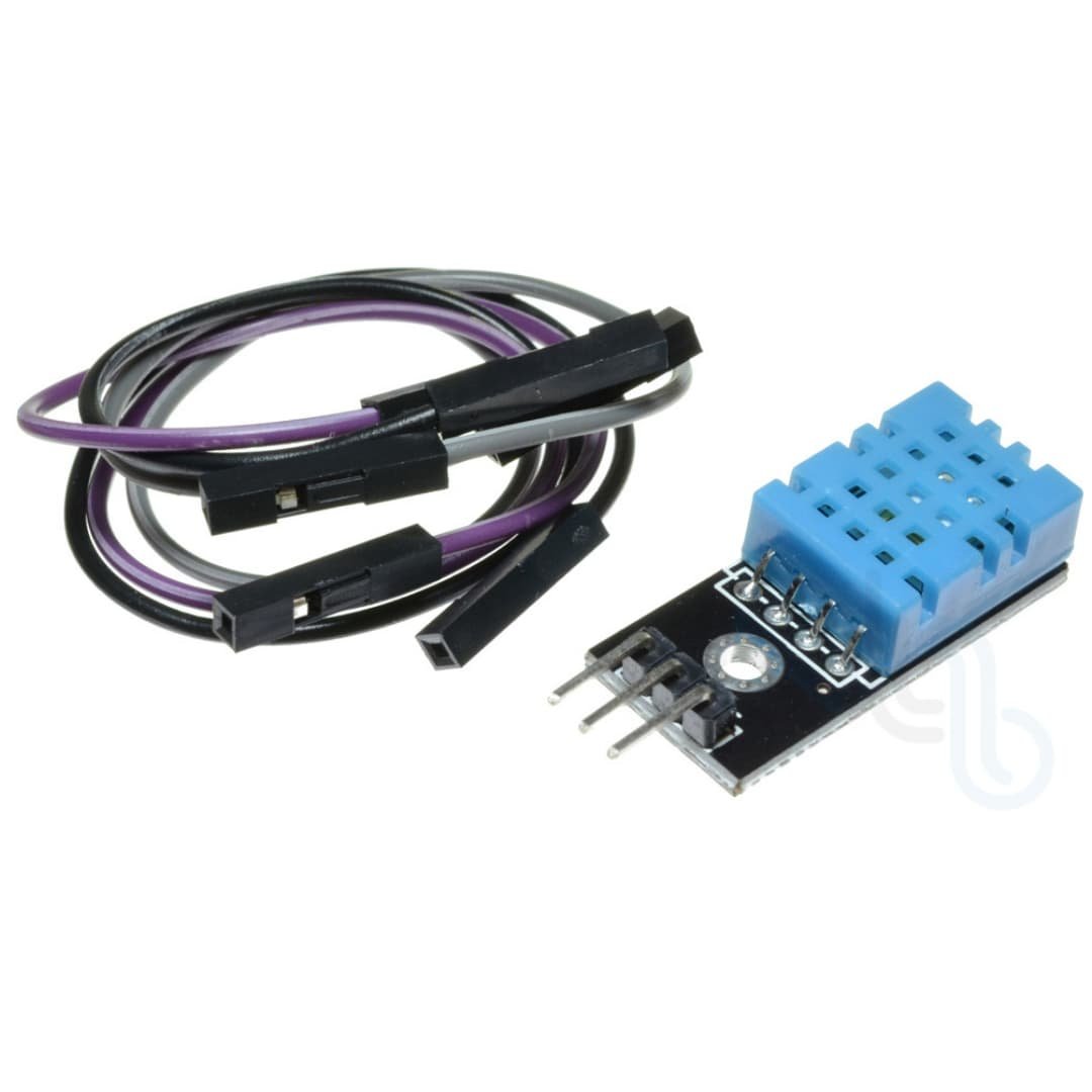 Sensor de Humedad y Temperatura Digital DHT11 en Placa Impresa para Arduino y MCUs Marca "ASAIR"