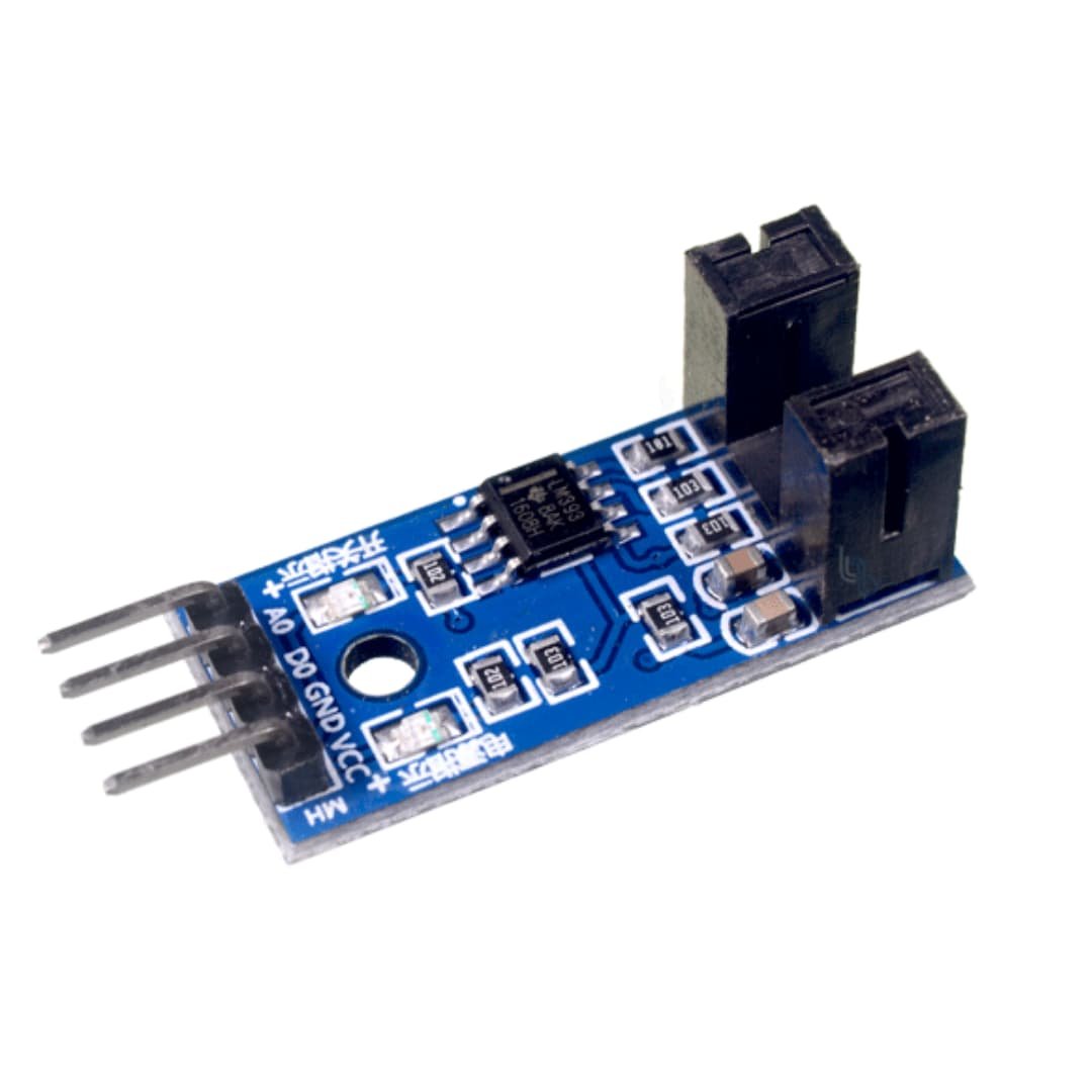 Modulo Optico Infrarrojo con Optoacoplador Ranurado y LM393, Sensor de Velocidad 3.3V-5V