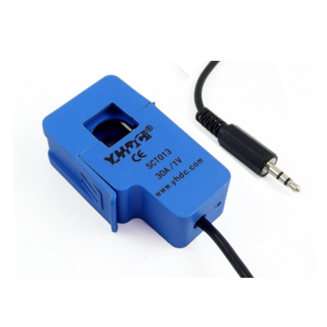 SCT013-30A1V Sensor de Corriente no Invasivo AC 30Amp / 1 Voltio. Con cable de Salida.